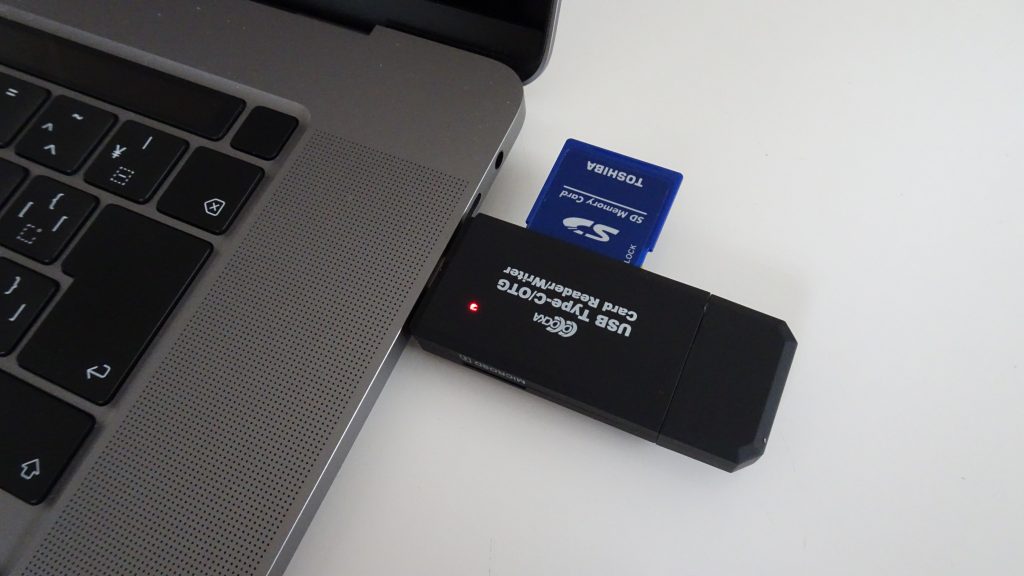 OTG SD/Micro USBTypeCにてSDカードを読み込み